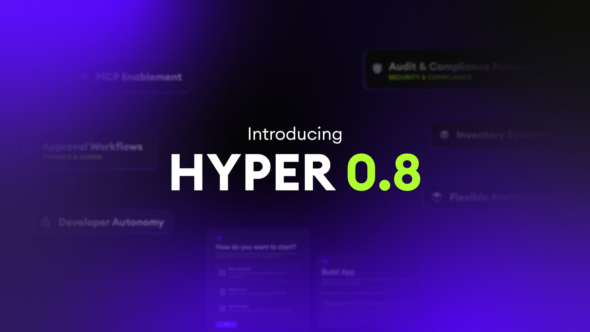 Announcing HYPER 0.8v - As the Self Build Software Platform for Enterprises